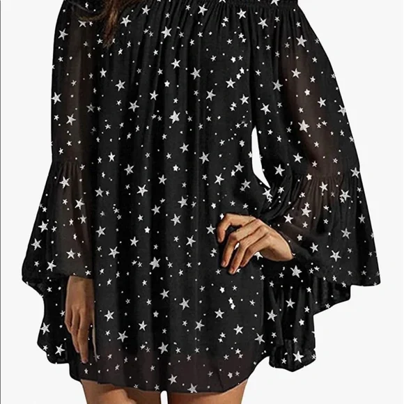 Star off the shoulder dress - Picture 2 of 3